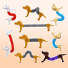 Dog Pop Tubes Retractable Sensory Fidget Toys for Kids