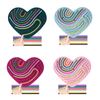 Love Shape Sensory Activity Board Double-Sided Silicone Fidget Toy Busy Board