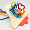 Silicone Teething Toys for Babies 0-6 Months Infant Rattles