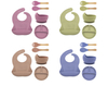 Silicone Baby Feeding Set with Plate Bowl Children Tableware